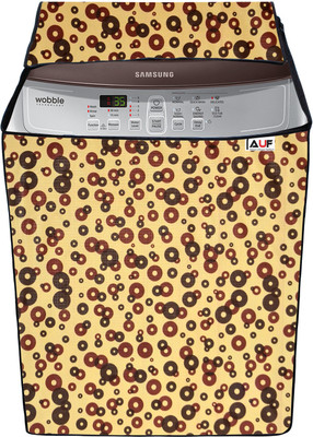 AAVYA UNIQUE FASHION Top Loading Washing Machine  Cover(Width: 63.7 cm, Yellow,Red)