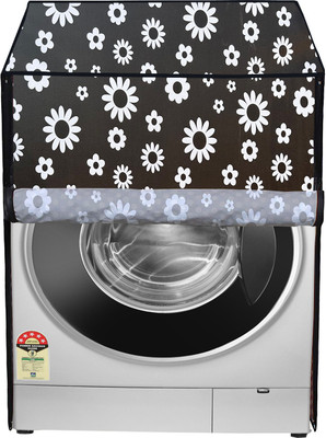 Homeify Front Loading Washing Machine  Cover(Width: 60 cm, White, Black)