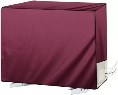 CASA FURNISHING Air Conditioner  Cover(Width: 88.9 cm, MAROON)