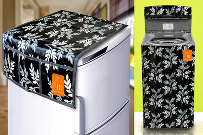 RELOOK INDUSTRIES Top Loading Washing Machine  Cover(Width: 58 cm, Black)