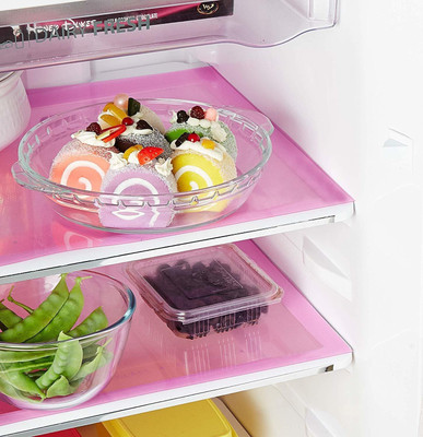 KUBER INDUSTRIES Fridge Mat(Width: 48 cm, Pink)