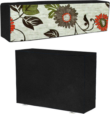 AAVYA UNIQUE FASHION Air Conditioner  Cover(Width: 101.6 cm, White,Green)
