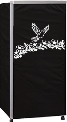 RG MART Refrigerator  Cover(Width: 55.7 cm, BLACK)