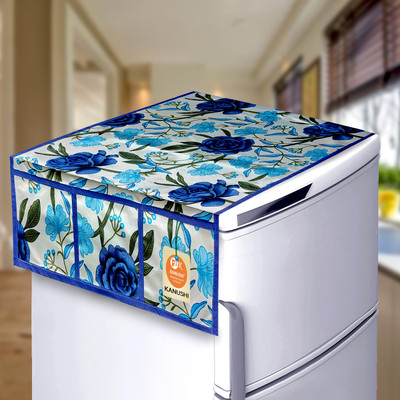 KANUSHI Refrigerator  Cover(Width: 99 cm, Blue)