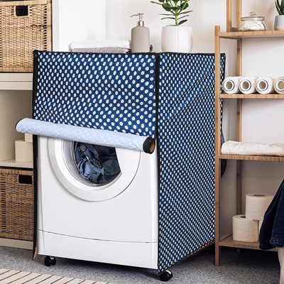 CASA FURNISHING Front Loading Washing Machine  Cover(Width: 60 cm, BLUE)