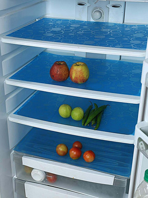 TORODINEART Fridge Mat(Width: 43 cm, Blue)