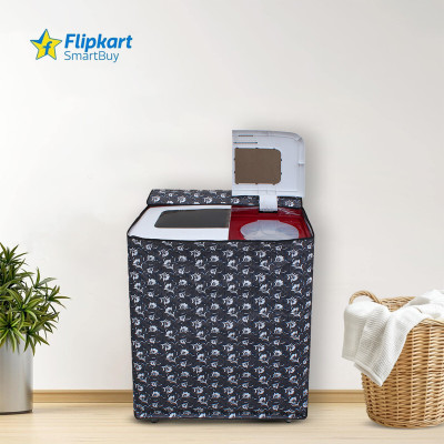 Flipkart SmartBuy Semi-Automatic Washing Machine  Cover(Width: 80 cm, Grey, White)
