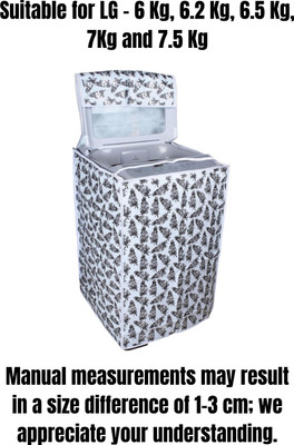 KingMatters Top Loading Washing Machine  Cover(Width: 56 cm, Black White)