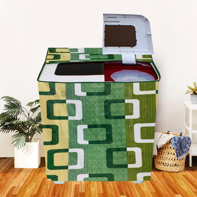 DECOTREE Semi-Automatic Washing Machine  Cover(Width: 84 cm, Green)