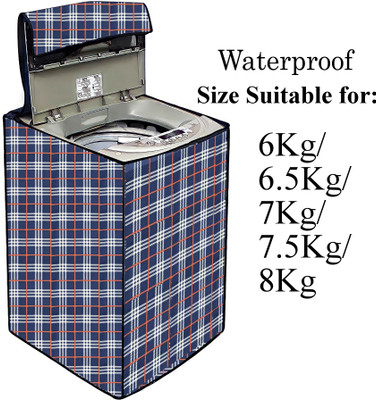 Declooms Top Loading Washing Machine  Cover(Width: 61 cm, Navy Blue)