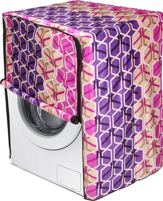 KingMatters Front Loading Washing Machine  Cover(Width: 65 cm, PURPLE, MULTICOLOR)