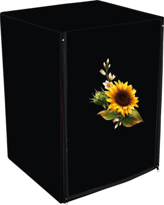 Adira Front Loading Washing Machine  Cover(Width: 67 cm, Black, Yellow)