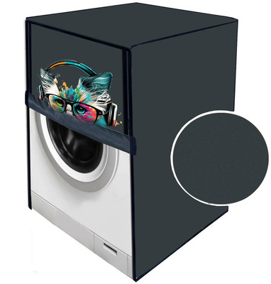 JM Homefurnishings Front Loading Washing Machine  Cover(Width: 69 cm, Grey)