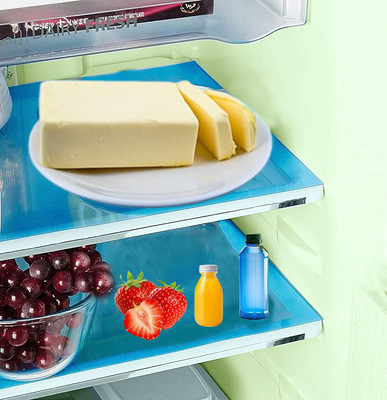 KUBER INDUSTRIES Fridge Mat(Width: 48 cm, Blue)
