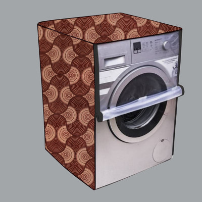 Nitasha Front Loading Washing Machine  Cover(Width: 64 cm, Maroon, Brown, Red)