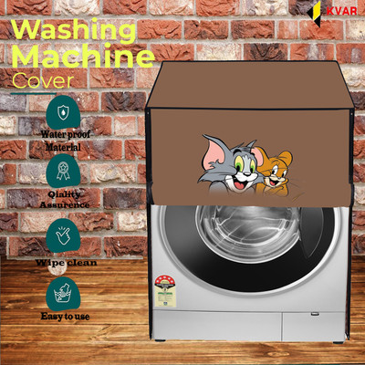 KVAR Front Loading Washing Machine  Cover(Width: 69 cm, Beige)
