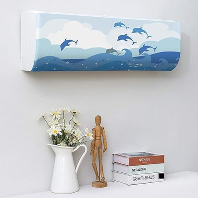 SOHTRA Air Conditioner  Cover(Width: 31 cm, BLUE)