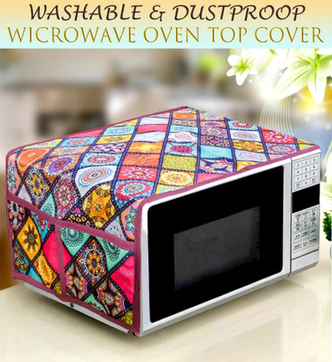 RichBox Microwave Oven  Cover(Width: 91 cm, Mehroon, Blue)