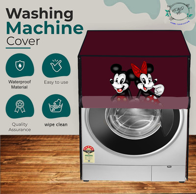 ME AND ME Front Loading Washing Machine  Cover(Width: 62 cm, Maroon, Red)