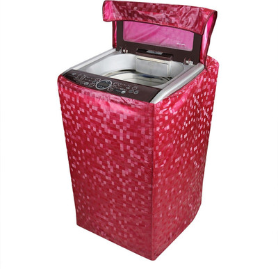 E-Retailer Top Loading Washing Machine  Cover(Width: 58 cm, Red)