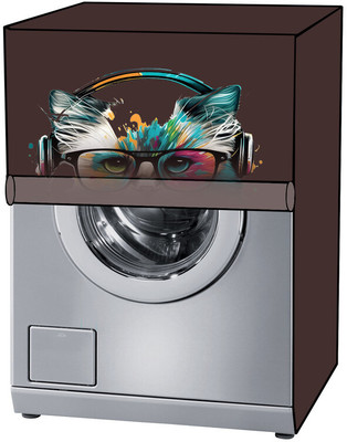 KVAR Front Loading Washing Machine  Cover(Width: 69 cm, Brown)