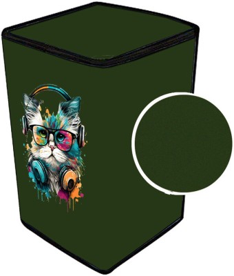 JM Homefurnishings Top Loading Washing Machine  Cover(Width: 71 cm, Green)