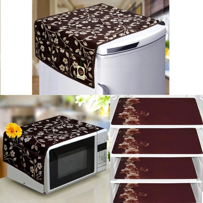 Comfort House Microwave Oven  Cover(Width: 86 cm, Brown)
