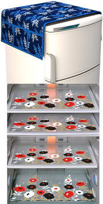 Crosmo Refrigerator  Cover(Width: 53 cm, Multicolor)