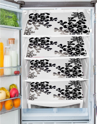 REVEXO Fridge Mat(Width: 30 cm, Black, White)