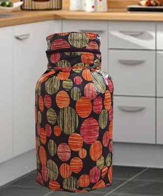 E-Retailer Gas Cylinder  Cover(Width: 36 cm, Height-66cm) With Zip Enclosure (Circle Multi)