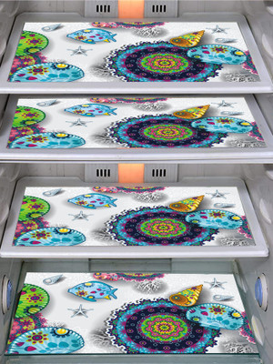 Dakshya Industries Fridge Mat(Width: 28.5 cm, Multicolor)