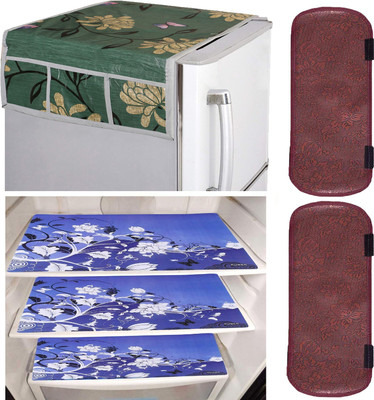 KUBER INDUSTRIES Refrigerator  Cover(Width: 56 cm, Green)