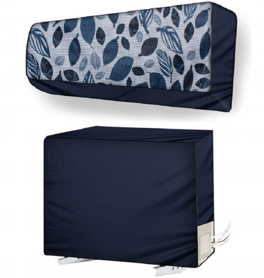 Priyabhakta Air Conditioner  Cover(Width: 33.02 cm, Blue Leaf)