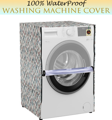 Comfort House Front Loading Washing Machine  Cover(Width: 58 cm, Grey, trasparent)