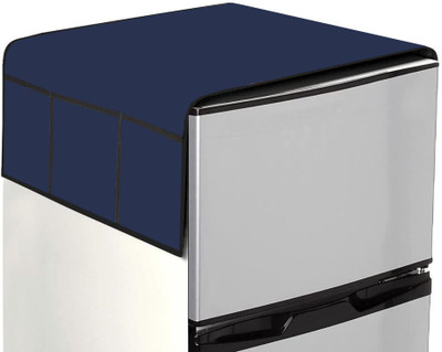 JM Homefurnishings Refrigerator  Cover(Width: 55.879999999999995 cm, Blue)