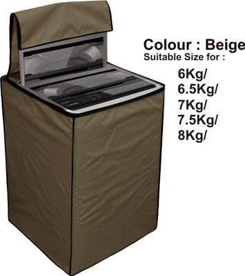 Star Weaves Top Loading Washing Machine  Cover(Width: 59 cm, Beige)