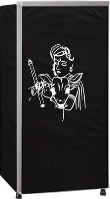 RG MART Refrigerator  Cover(Width: 55.7 cm, BLACK)