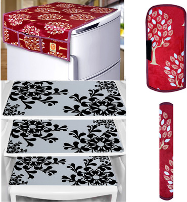Kanushi Industries Fridge Mat(Width: 99 cm, Maroon)