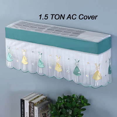 NEW CREATION Air Conditioner  Cover(Width: 97 cm, Teal)