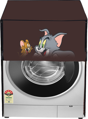 Delideal Front Loading Washing Machine  Cover(Width: 66 cm, Brown)