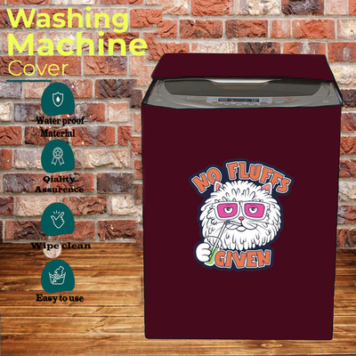 KVAR Top Loading Washing Machine  Cover(Width: 67 cm, Maroon)