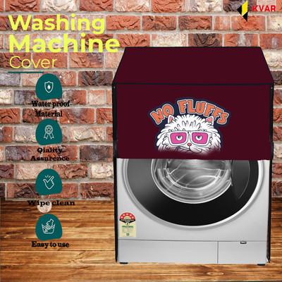 KVAR Front Loading Washing Machine  Cover(Width: 69 cm, Maroon)