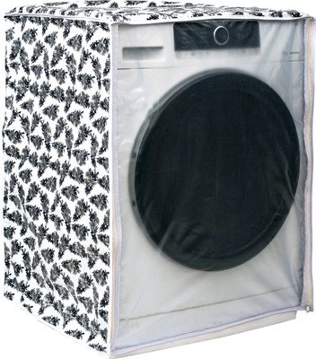 Vintage Pro Front Loading Washing Machine  Cover(Width: 63 cm, Black & White)