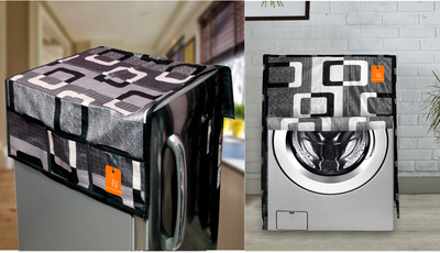 RELOOK INDUSTRIES Front Loading Washing Machine  Cover(Width: 58 cm, Black)