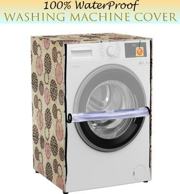 Kanushi Industries Front Loading Washing Machine  Cover(Width: 58 cm, Beige, Brown, Trasparent)
