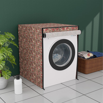 KUBER INDUSTRIES Front Loading Washing Machine  Cover(Width: 60 cm, Brown, Red)