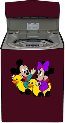 ME AND ME Top Loading Washing Machine  Cover(Width: 69 cm, Maroon, Yellow)