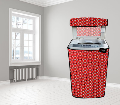 SHYMOR Top Loading Washing Machine  Cover(Width: 58.42 cm, Red, White)