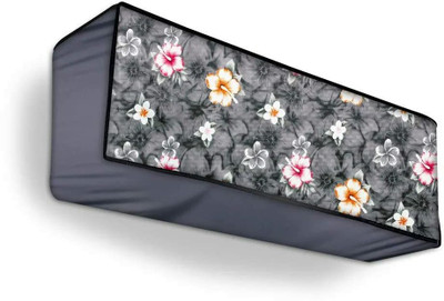 Lala Maneet Air Conditioner  Cover(Width: 88.9 cm, Grey Flower)