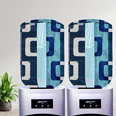 E-Retailer Water Dispenser  Cover(Width: 28 cm, 20L) With Elastic Closure And Water Level Indication, Pack of 2Pc (Blue Geometic)